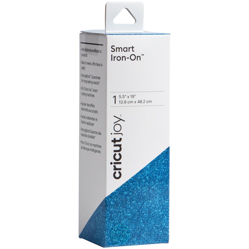 Aqua - Vinyl Iron-On Glt Glitter 5.5"X19"