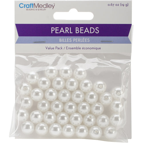Pearl Beads 10mm - 40pc