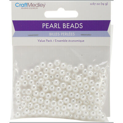 Pearl Beads 6mm - 185pc