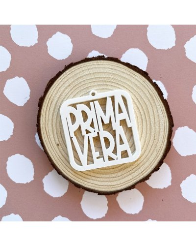 Mini medallon querida primavera metacrilato