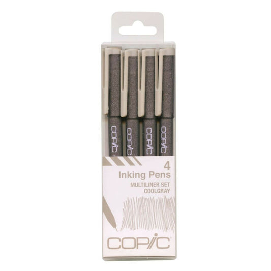 COPIC Multiliner Sets, 4-Pen Gray Set - Peggable