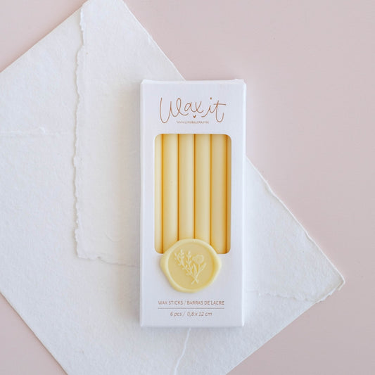 SET DE 6 BARRAS DE LACRE (butter)