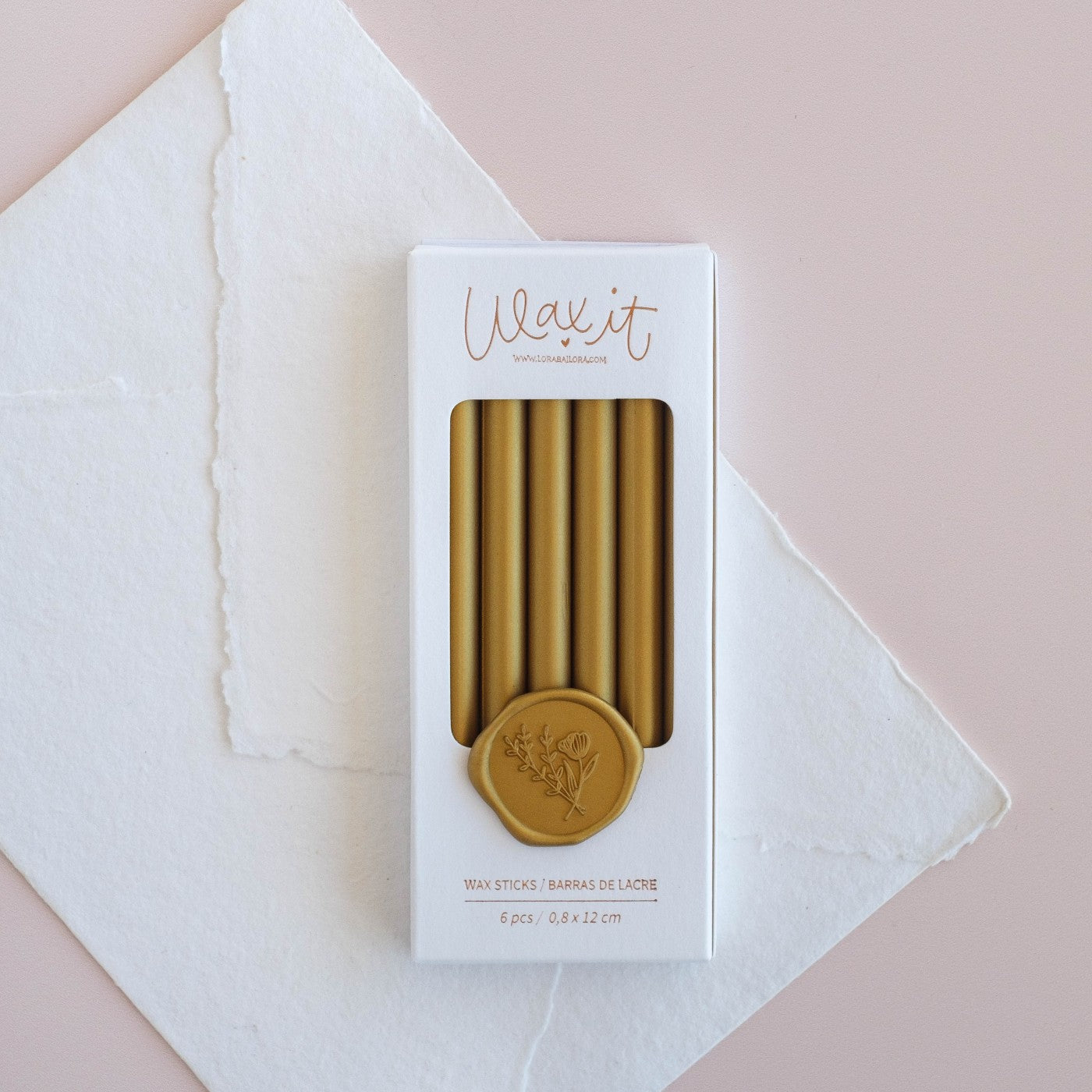 SET DE 6 BARRAS DE LACRE GOLD