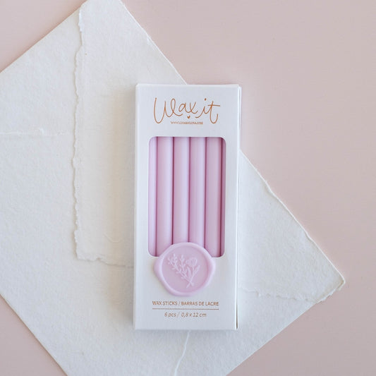 SET DE 6 BARRAS DE LACRE (wisteria)