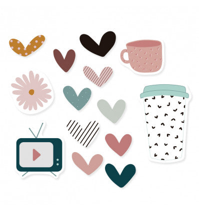 Set de piezas de metacrilato autoadhesivos Scrap Your Life Enero