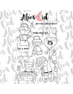 Stamp A.Cid, Laponia, Especial navidad