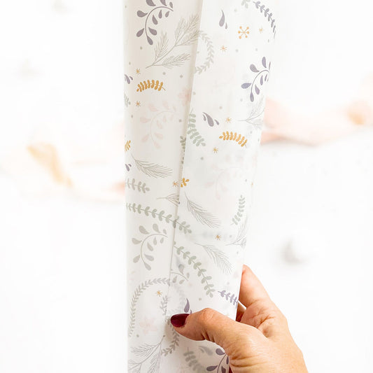 Vellum Ponsettias 12"x12" Winter Wishes