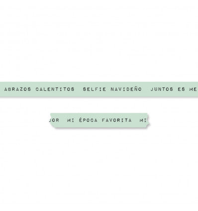 WASHI TAPE PALABRAS NAVIDEÑAS ESPAÑOL JOY